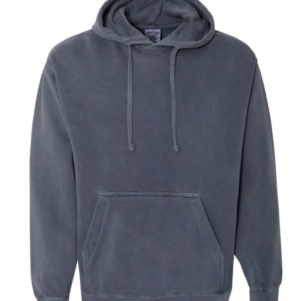 NWOT Unisex comfort colors denim color Hoodie